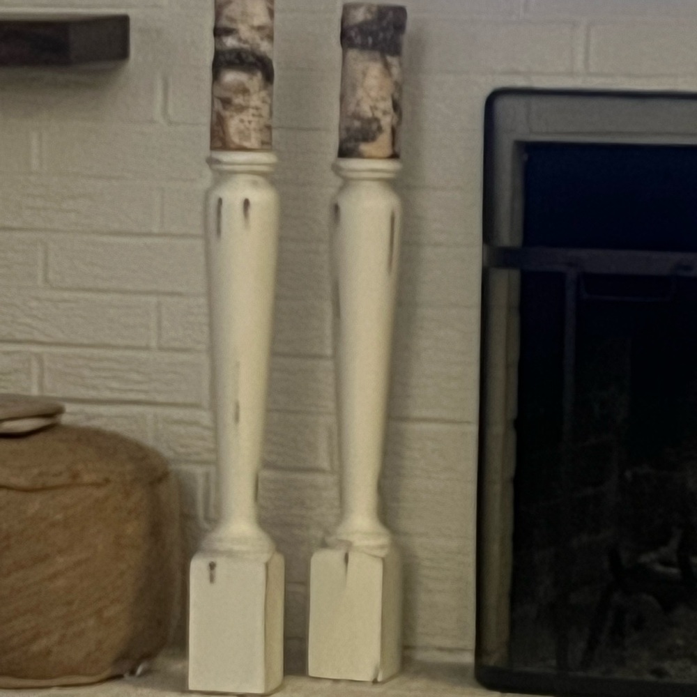 Y’all wooden candle holders